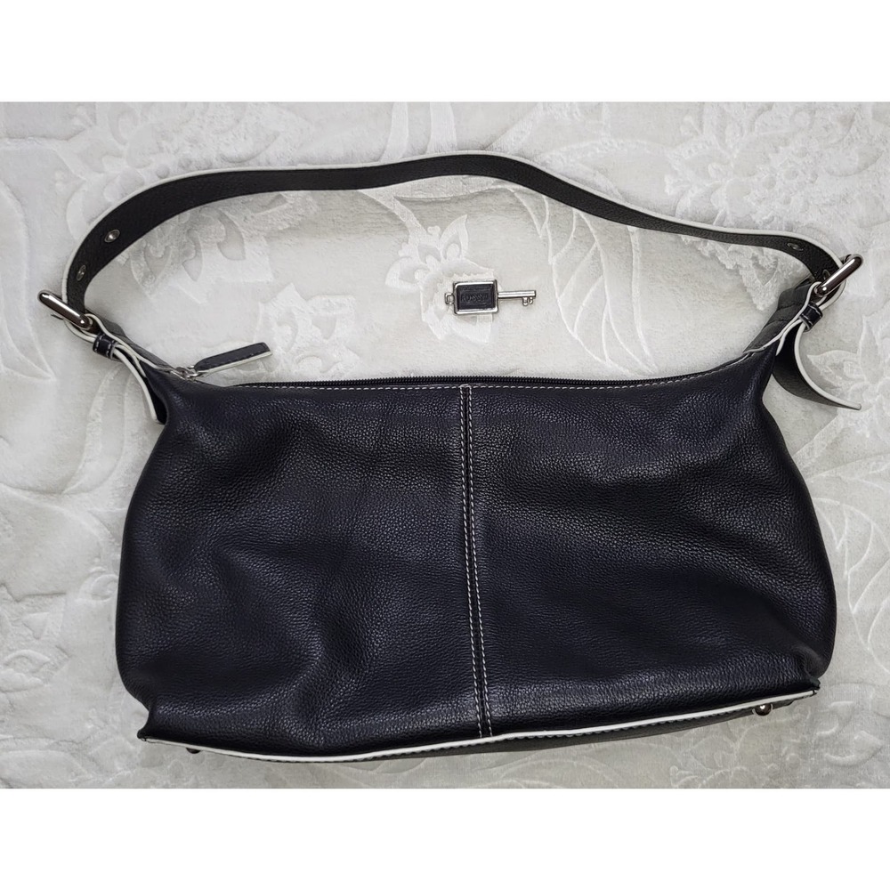 Fossil Black Leather Shoulder Bag